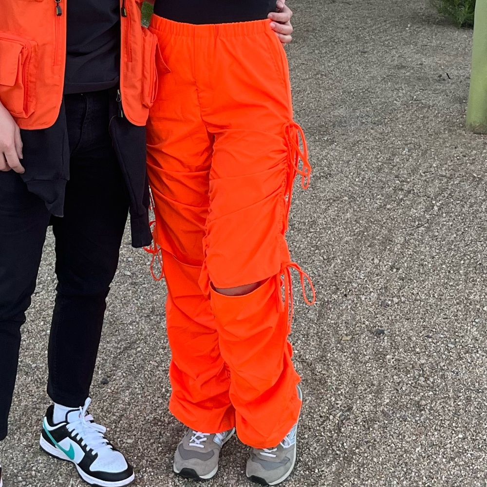 Orange Utility pants